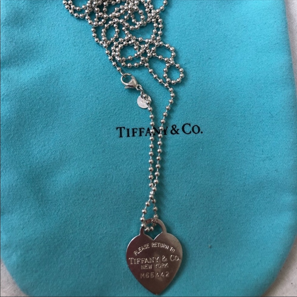 Authentic TIFFANY & Co Long Heart necklace